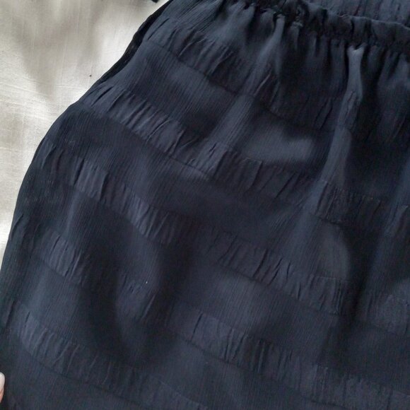 Banana Republic Tiered Ruffle Dress in Navy - Picture 5 of 6